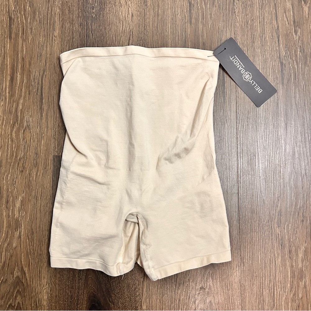 Belly Bandit Nude Cream High-Waist Postpartum Bike Shorts
